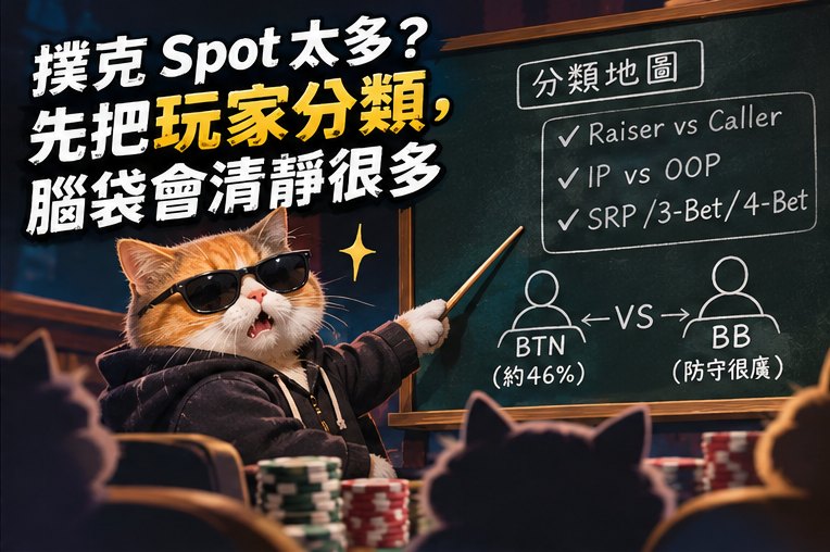 撲克 Spot 太多?先把玩家分類,腦袋會清靜很多